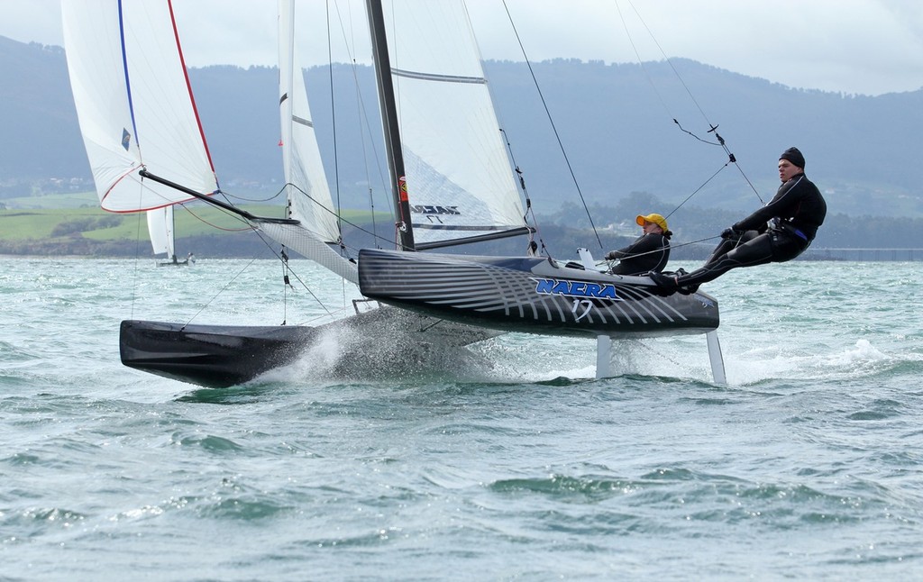 The Nacra17 at the ISAF Evaluation Trials in Santander. © SW